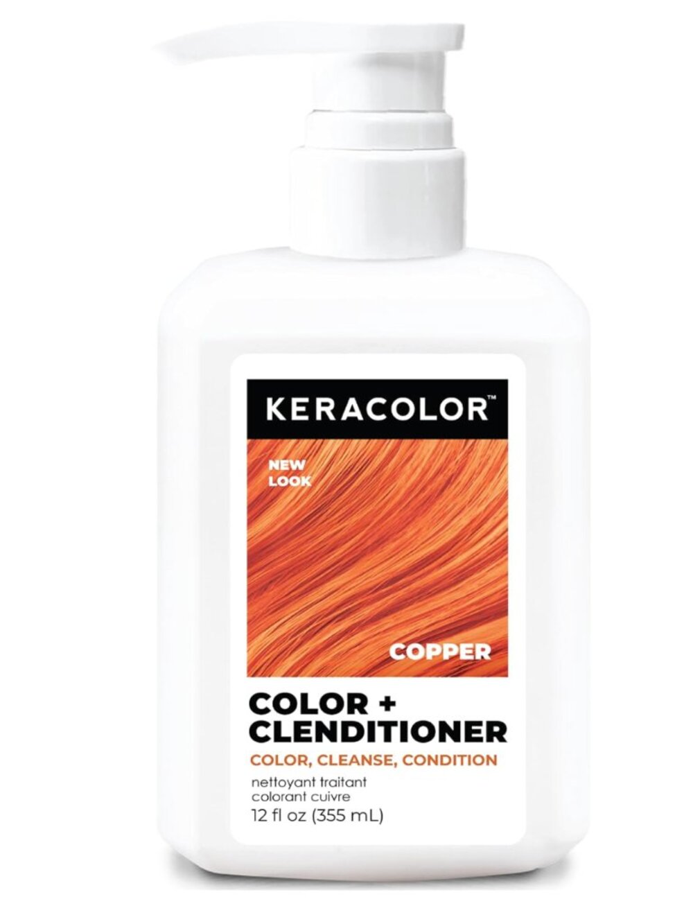 NEW Keracolor COPPER Color + Clenditioner 3-in-1 Color-Depositing Conditioner